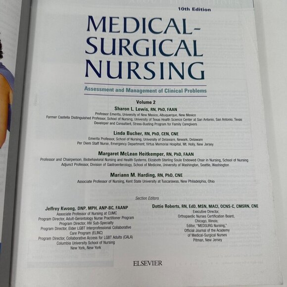Medical Surgical Nursing Vol 2 10th Edition Textbook Lewis Bucher Harding - Picture 8 of 12